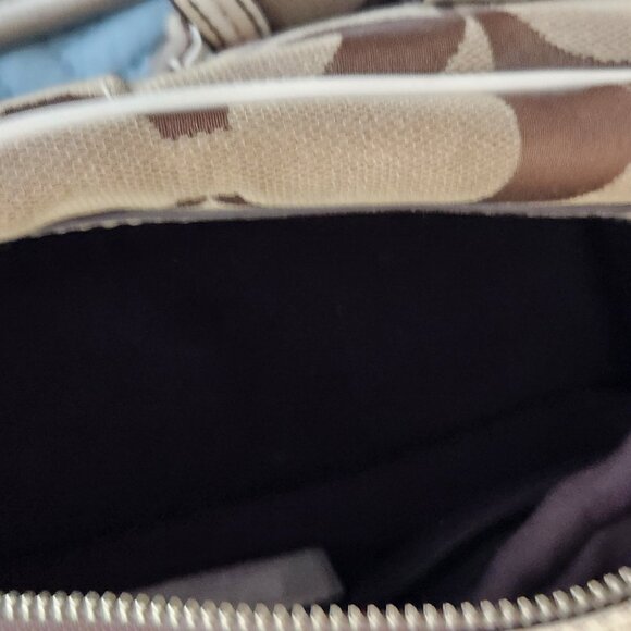 Vintage Coach handbag off white, brown/tauoe - Picture 13 of 13